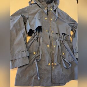 Nuage Hooded Fisherman Utility Trench Cinch Waist Jacket